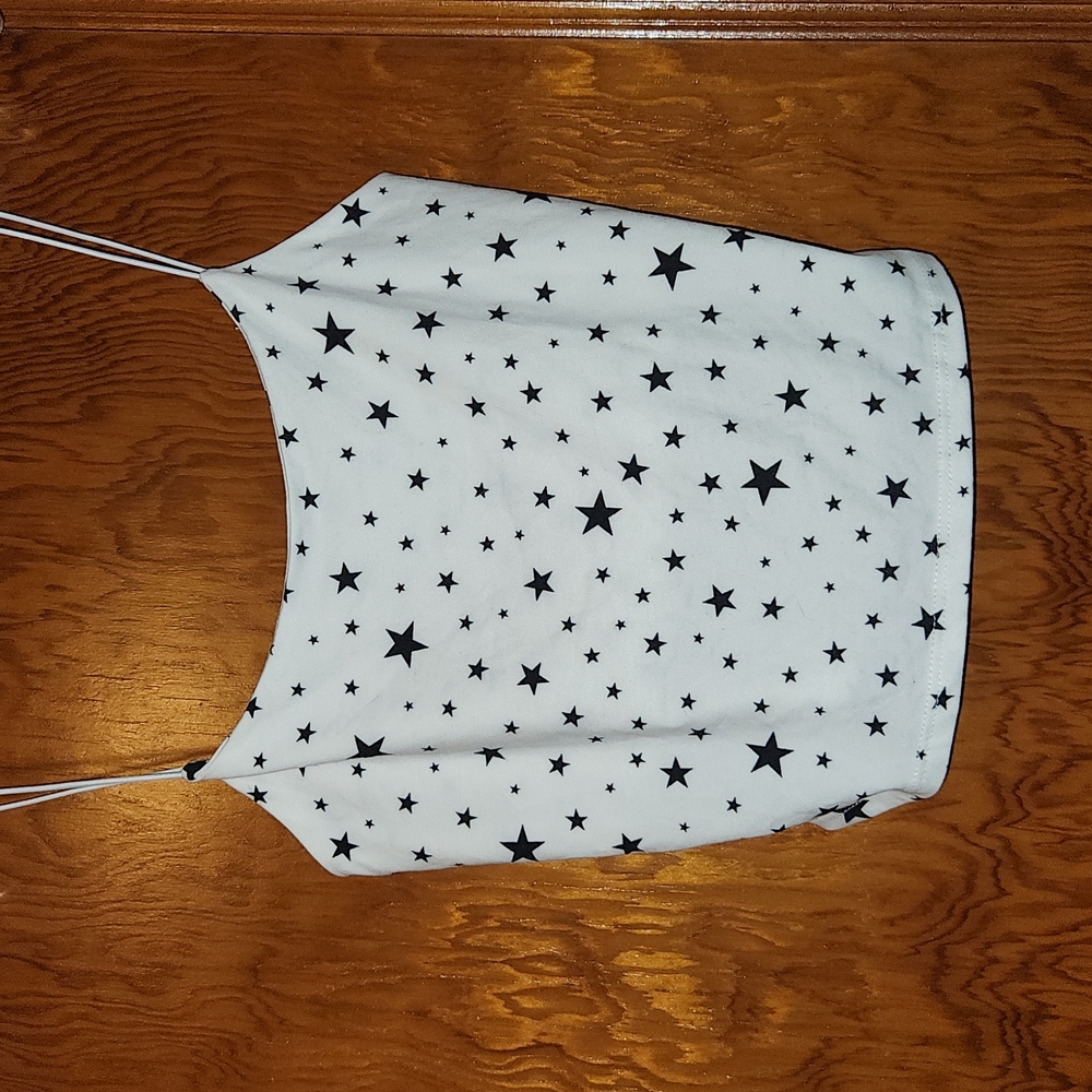 Gase black / white tank top